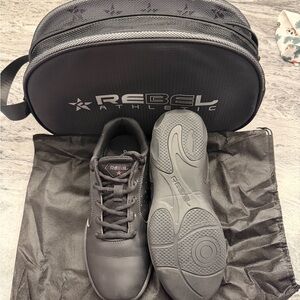Rebel Athletic Black Cheer Shoes with Carry Case
